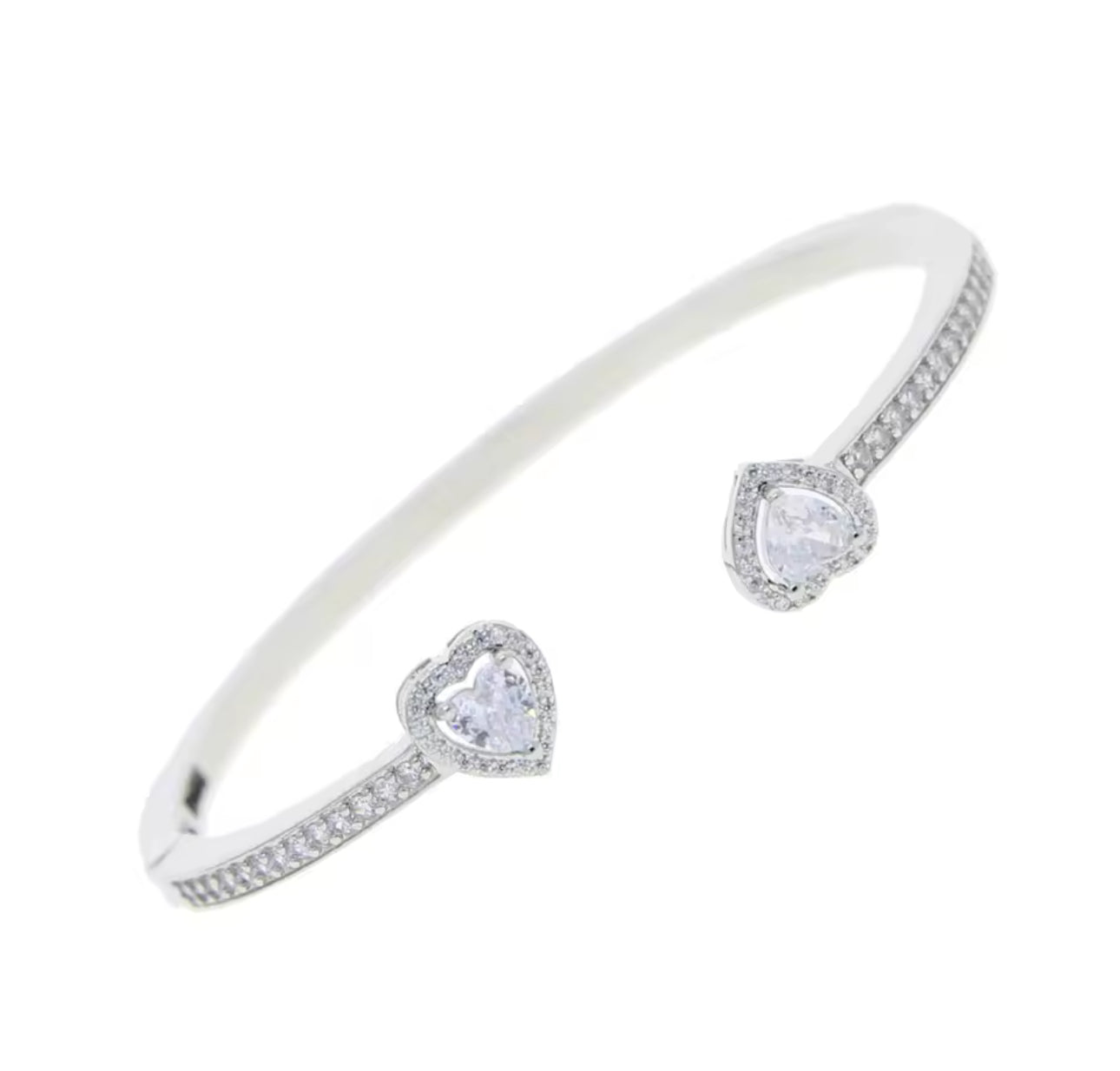 Twin Heart Luxe Bangle