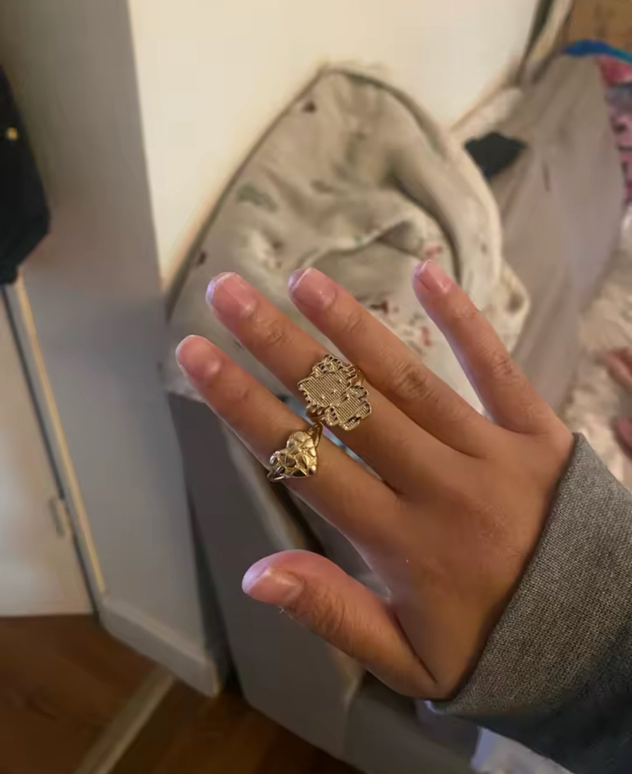 Golden Kitty Ring