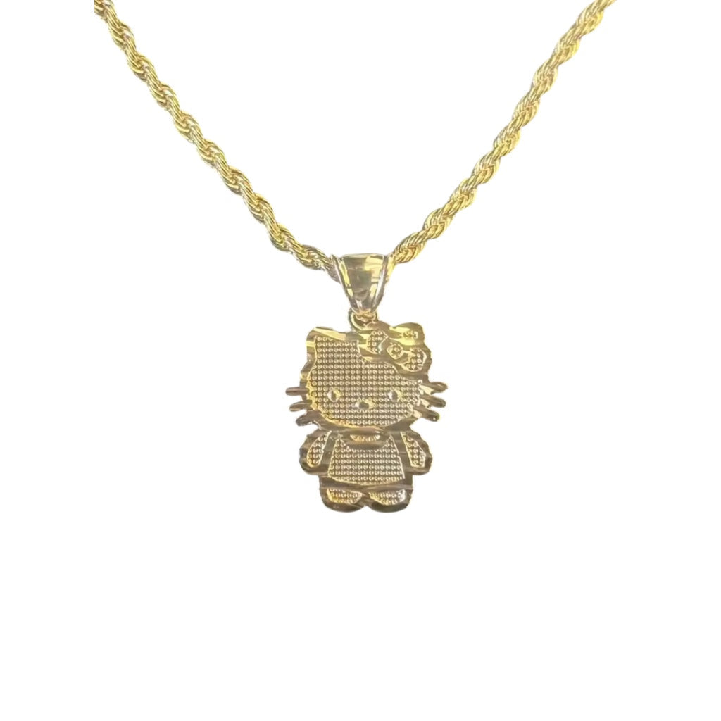 Golden Kitty Pendant